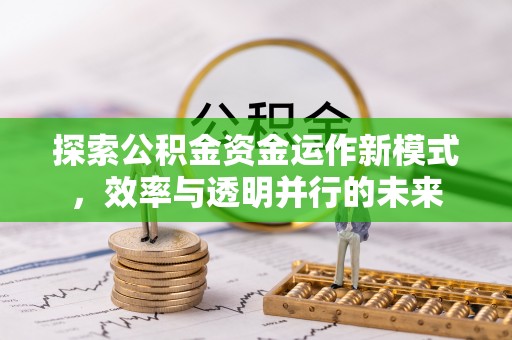 安定探索公积金资金运作新模式，效率与透明并行的未来