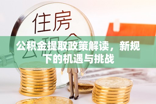 金牛公积金提取政策解读，新规下的机遇与挑战
