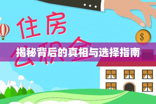 仁武揭秘背后的真相与选择指南