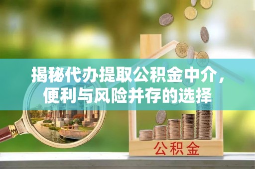 东升揭秘代办提取公积金中介，便利与风险并存的选择