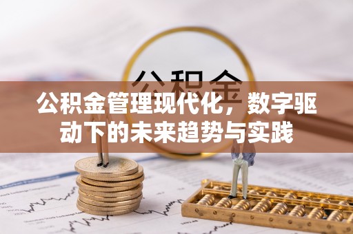 建德公积金管理现代化，数字驱动下的未来趋势与实践