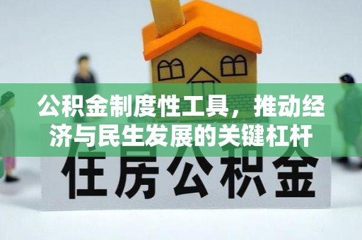 山阴公积金制度性工具，推动经济与民生发展的关键杠杆