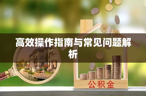 雄安新区高效操作指南与常见问题解析