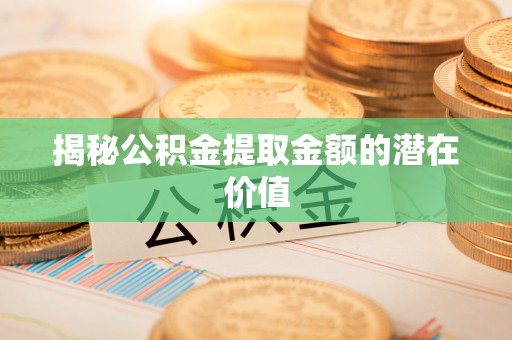 芬园揭秘公积金提取金额的潜在价值