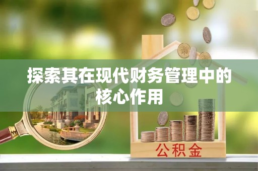 泰和探索其在现代财务管理中的核心作用