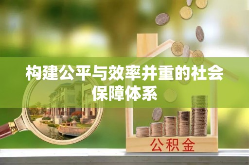 洪雅构建公平与效率并重的社会保障体系