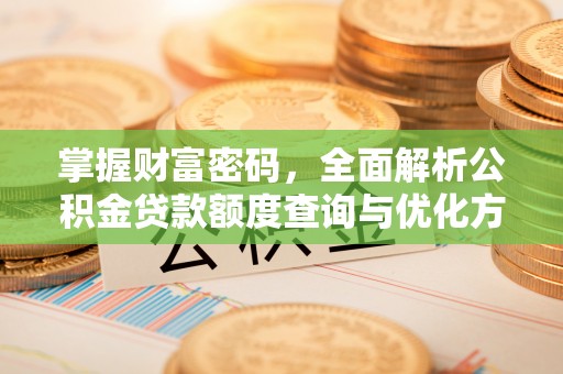 昌江掌握财富密码，全面解析公积金贷款额度查询与优化方案