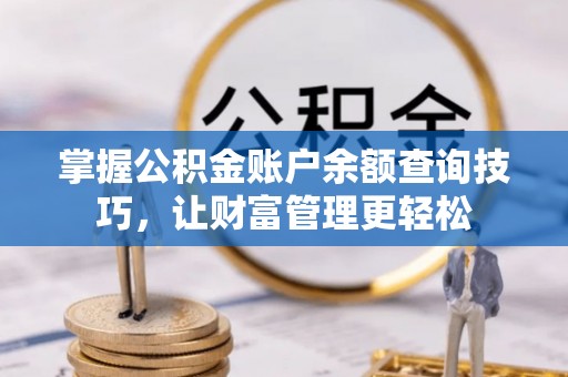 泸县掌握公积金账户余额查询技巧，让财富管理更轻松