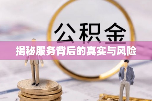 普格揭秘服务背后的真实与风险