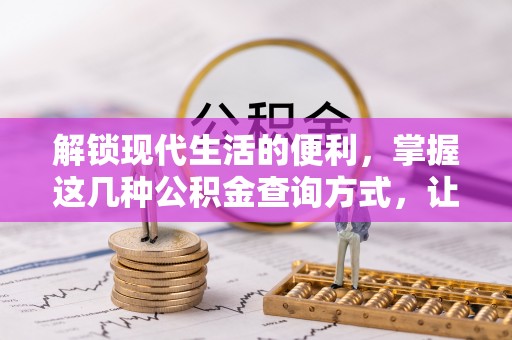 乐陵解锁现代生活的便利，掌握这几种公积金查询方式，让理财更轻松