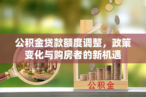 金山公积金贷款额度调整，政策变化与购房者的新机遇