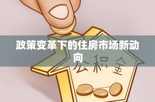 合浦政策变革下的住房市场新动向