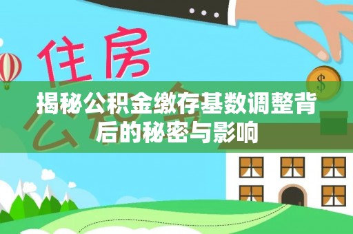 北安揭秘公积金缴存基数调整背后的秘密与影响